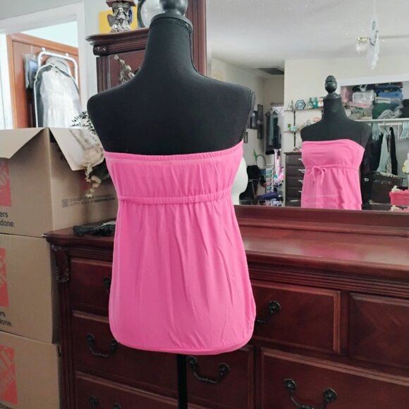 Pink Athletic Tube Top with Front Pocket - Picture 3 of 5